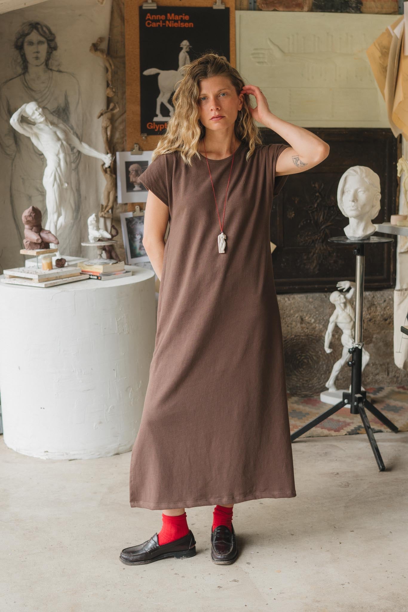 Cairo Dress in Umber