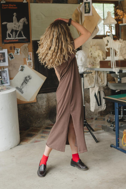 Cairo Dress in Umber
