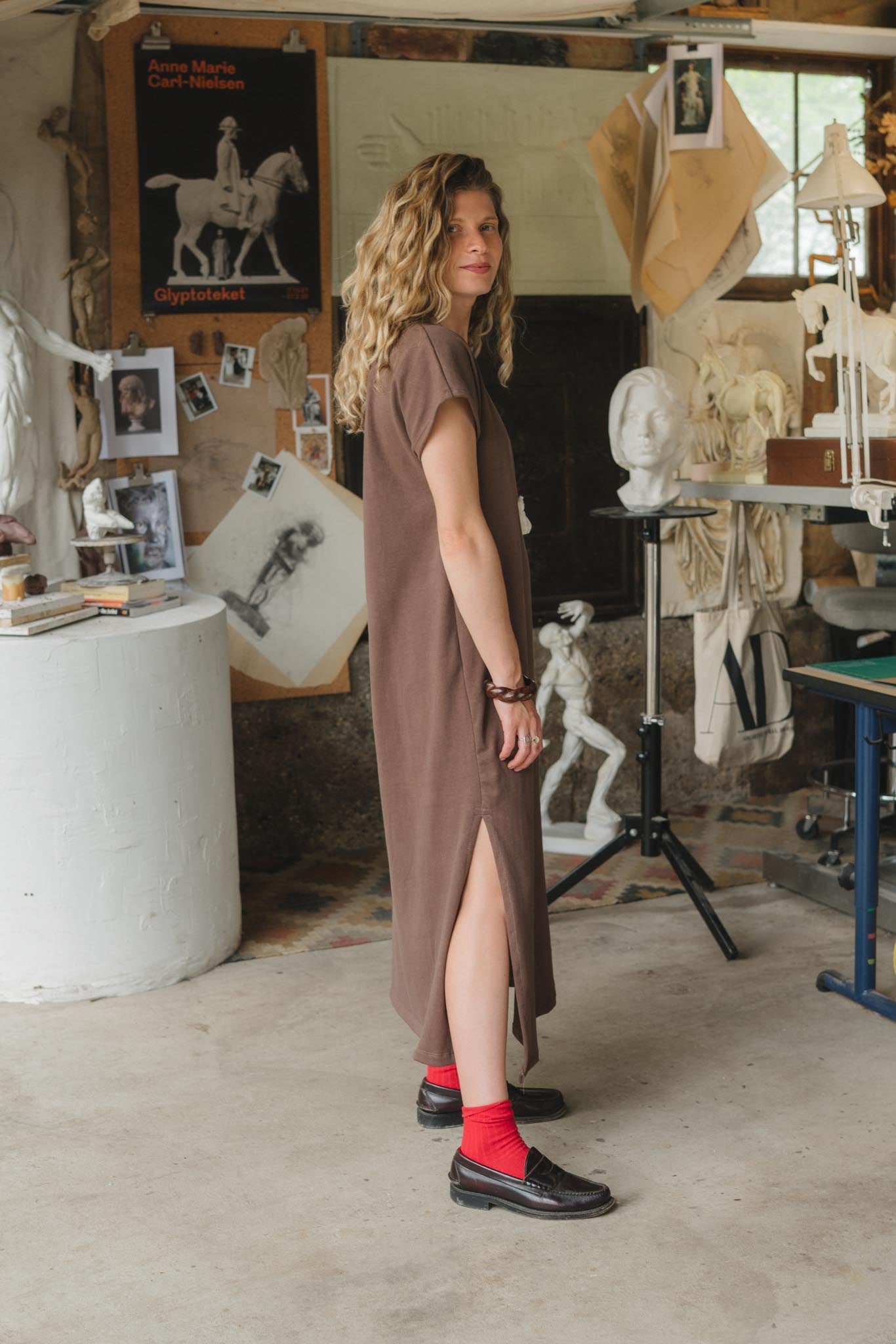 Cairo Dress in Umber