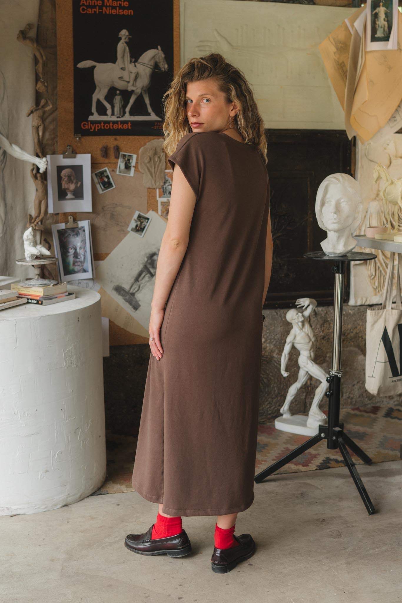 Cairo Dress in Umber