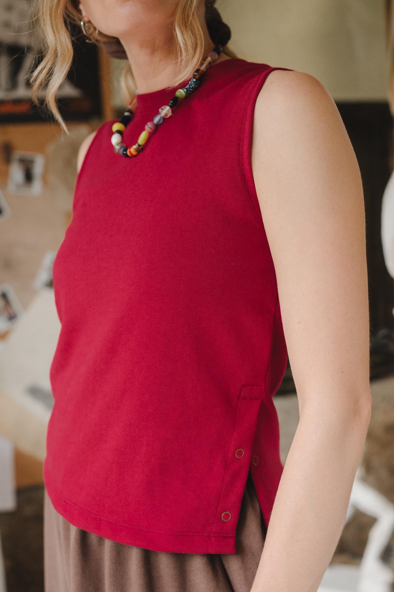 Cleo Tank in Madder