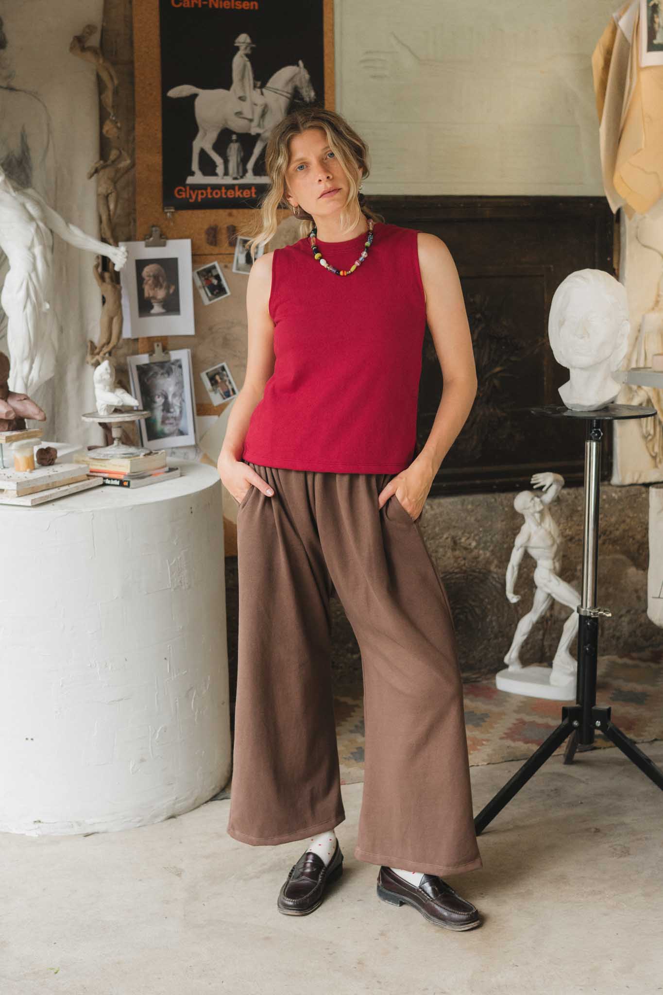 Cleo Tank in Madder