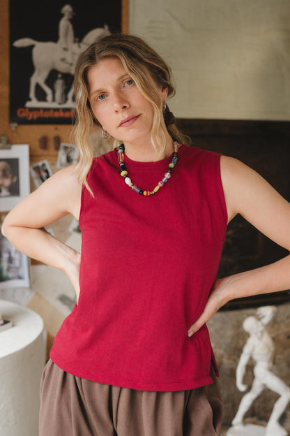 Cleo Tank in Madder