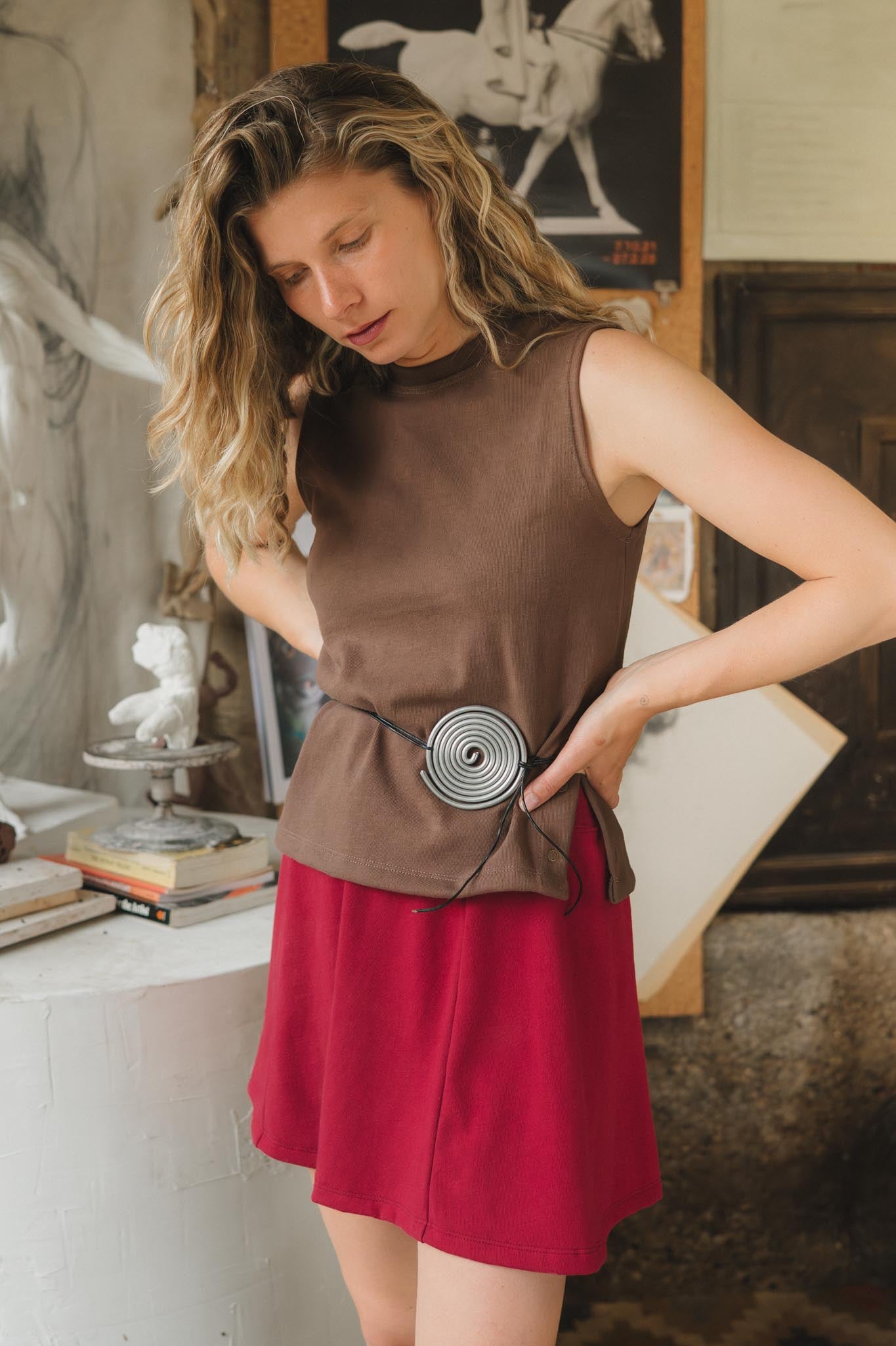 Cleo Tank in Umber