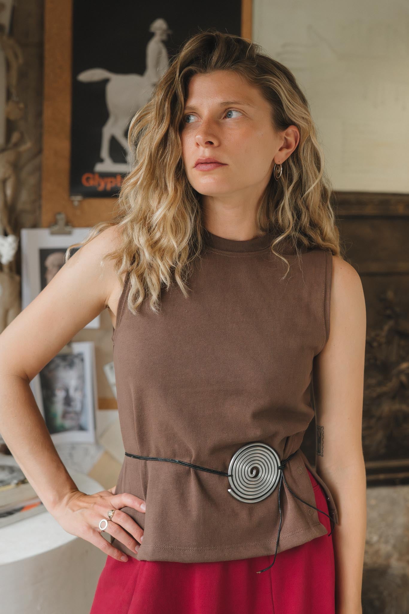 Cleo Tank in Umber