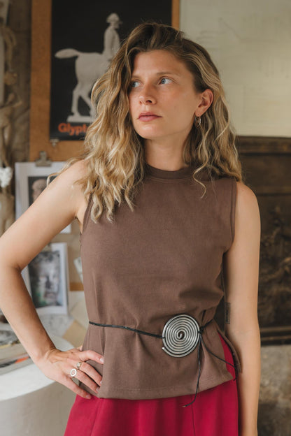 Cleo Tank in Umber