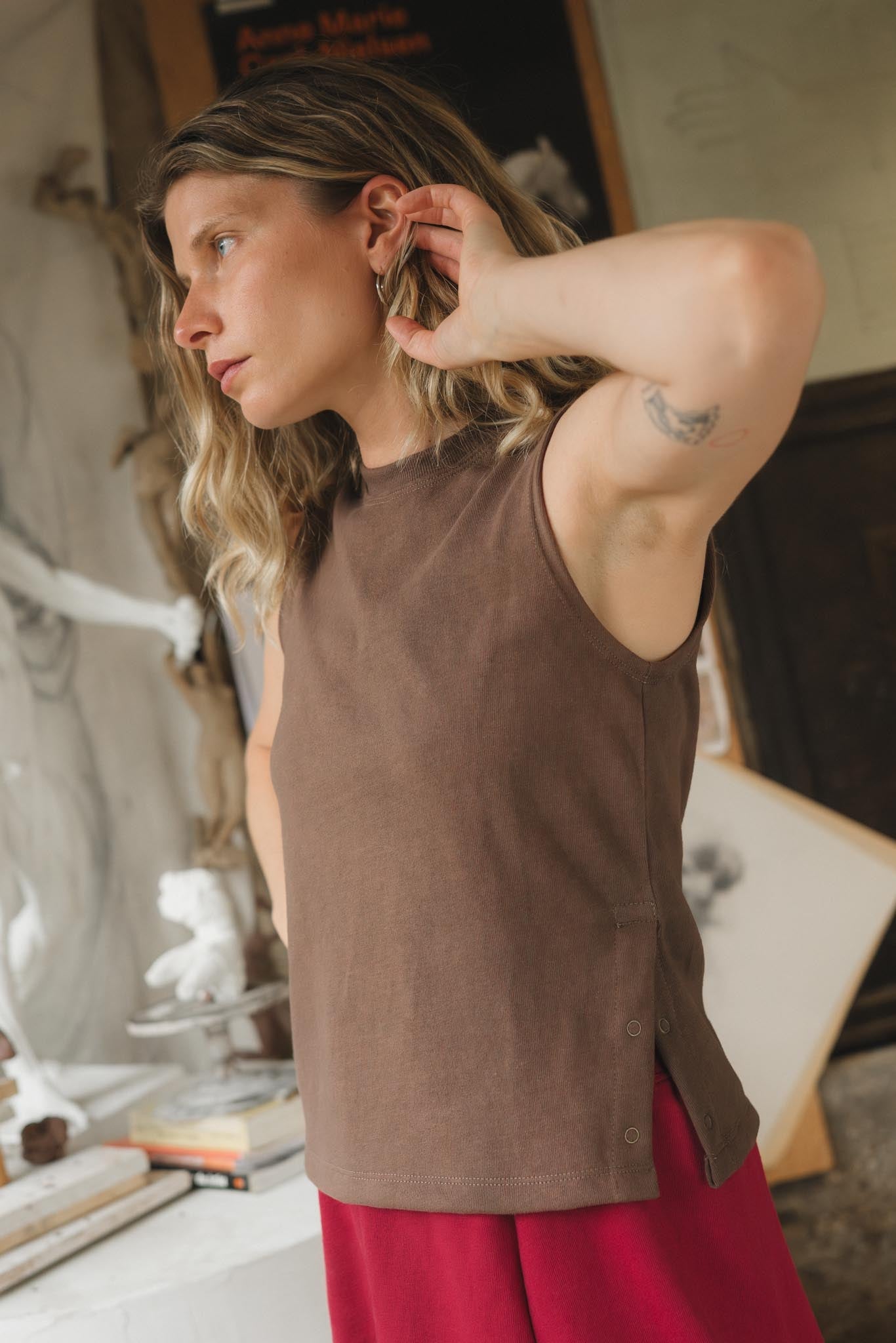Cleo Tank in Umber