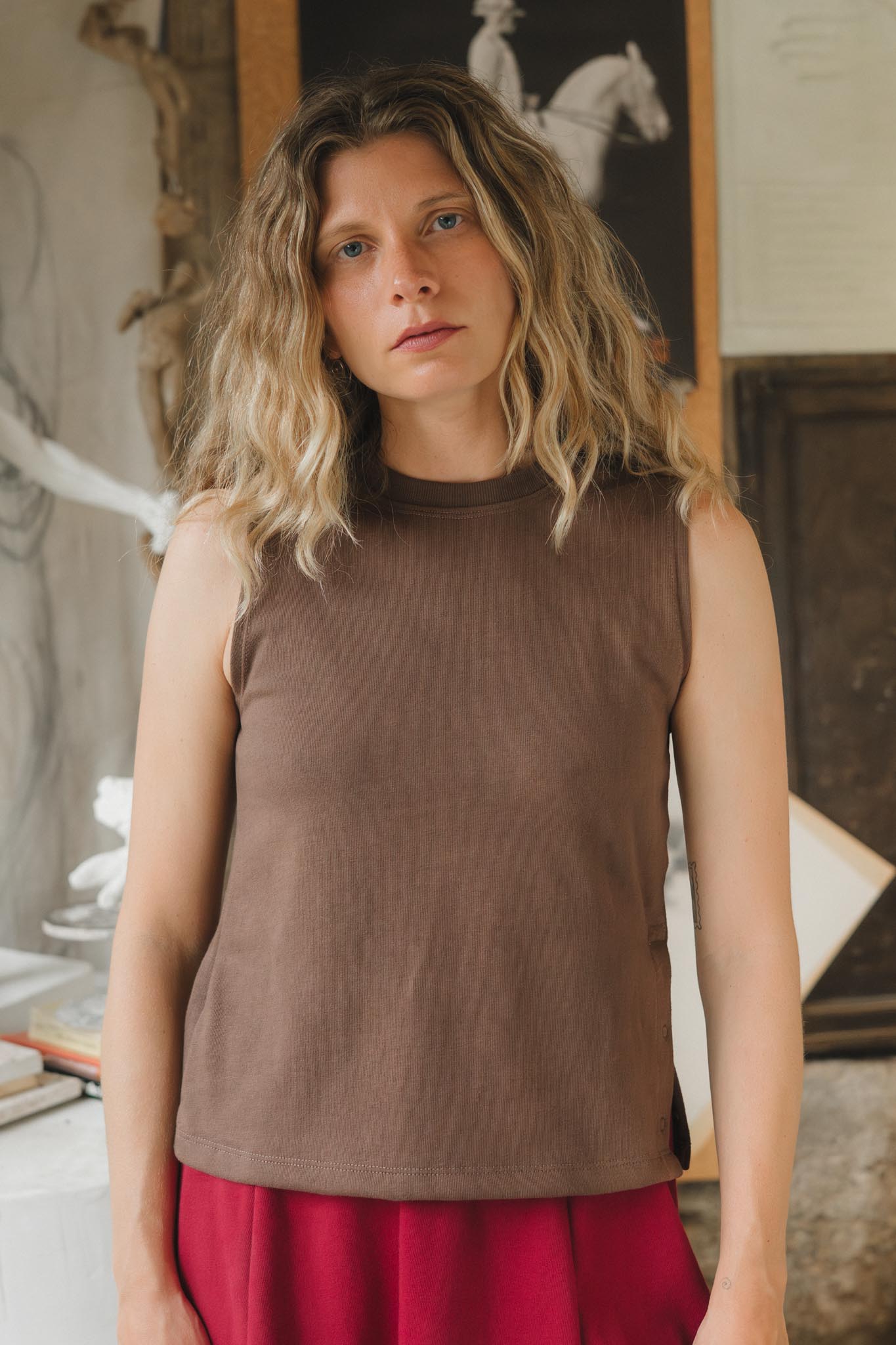 Cleo Tank in Umber