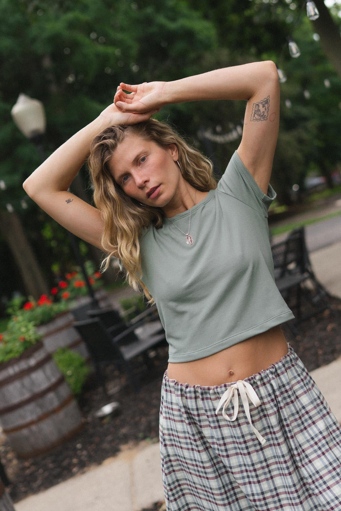 Eden Tee in Pistachio