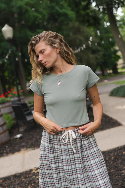 Eden Tee in Pistachio