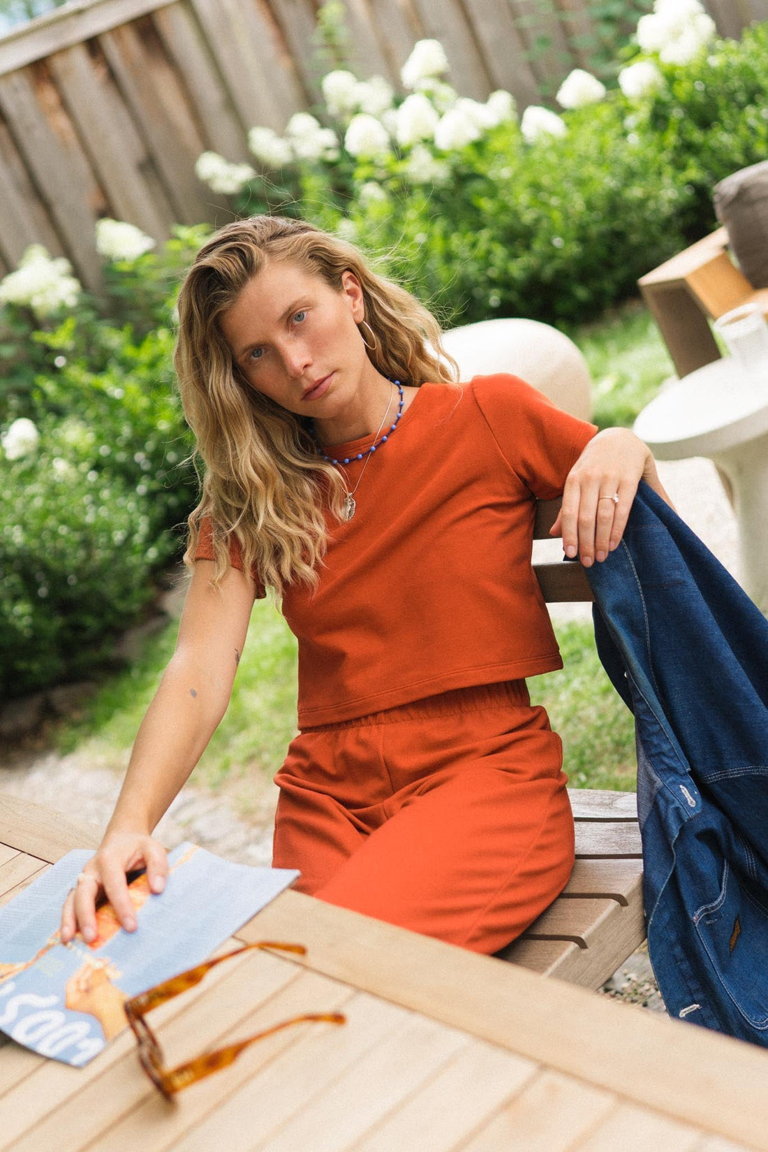 Eden Tee in Persimmon