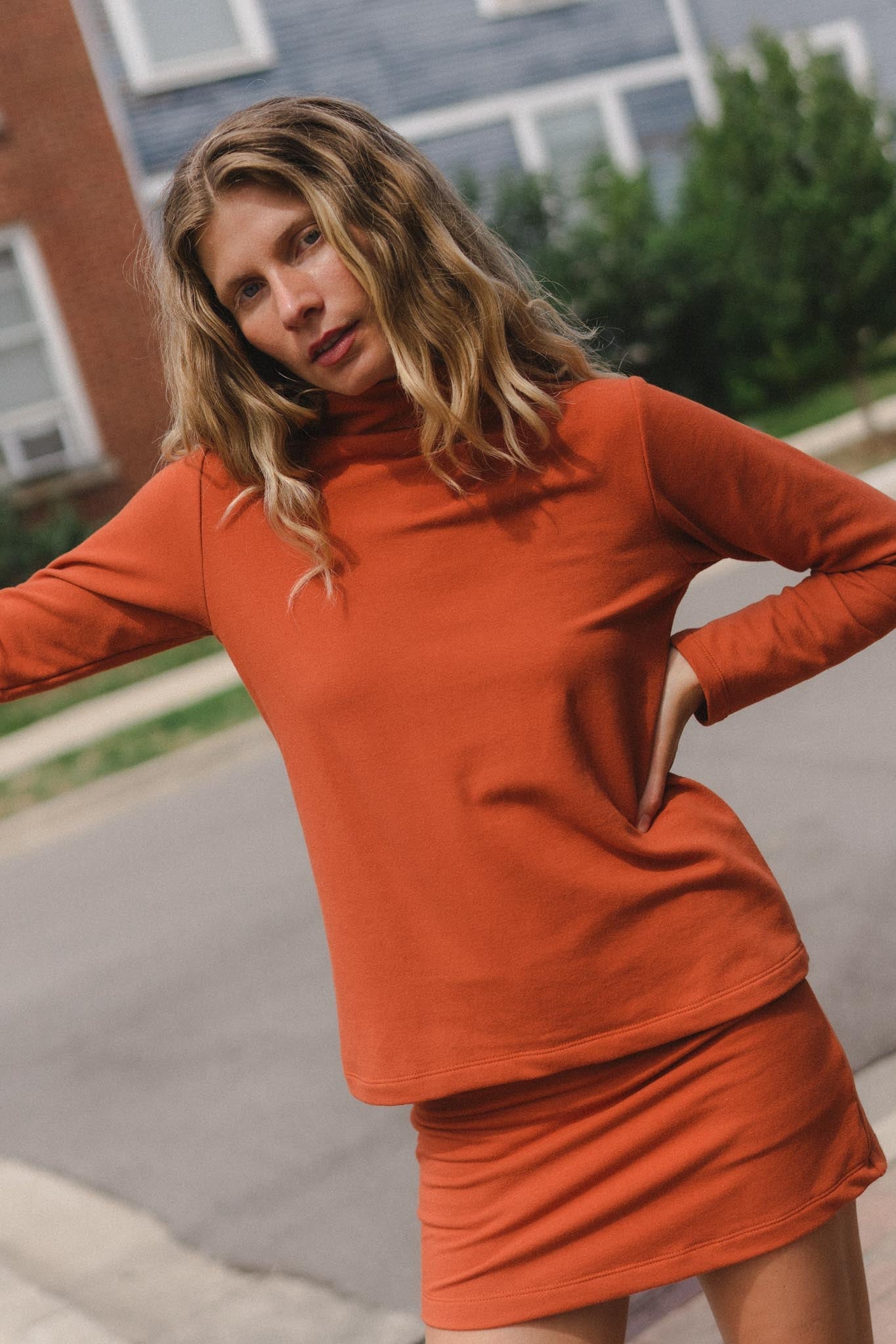 Lillie Top in Persimmon