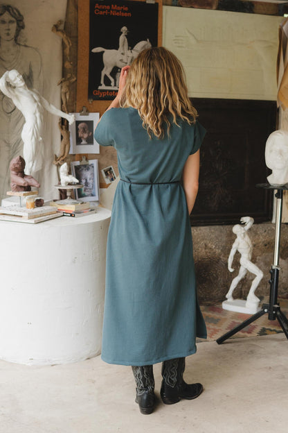 Cairo Dress in Aegean