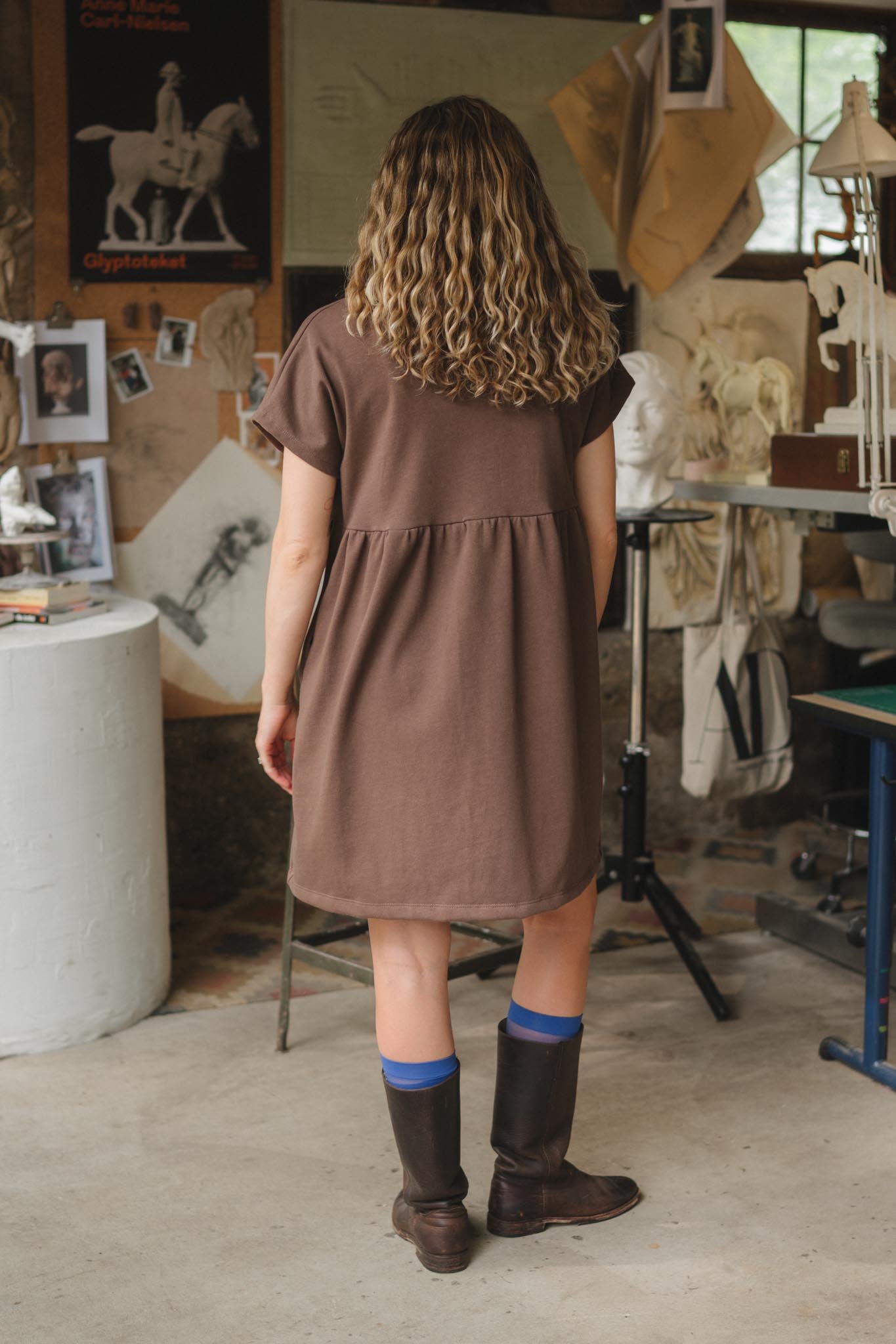 Porch Dress in Umber