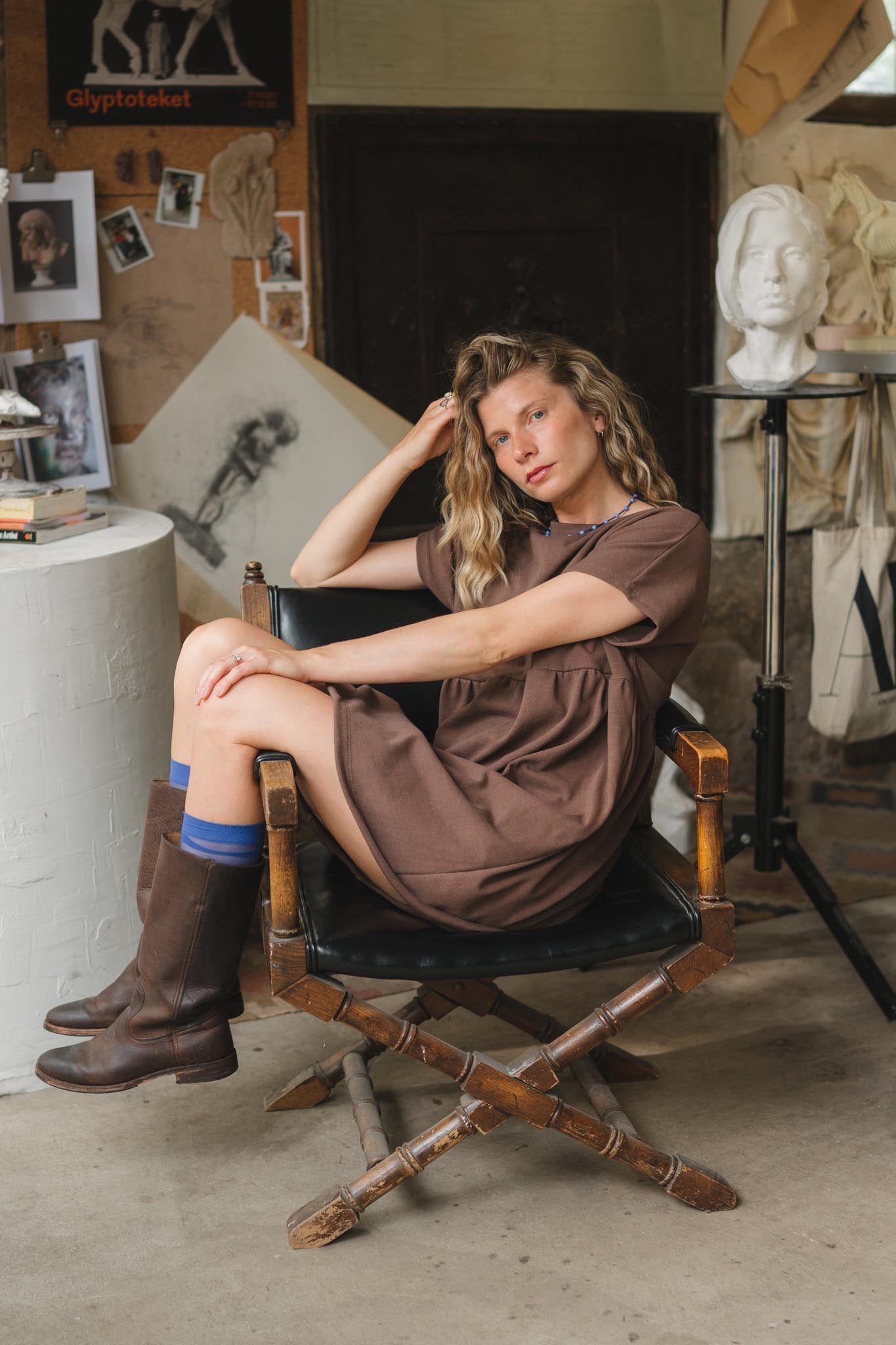 Porch Dress in Umber