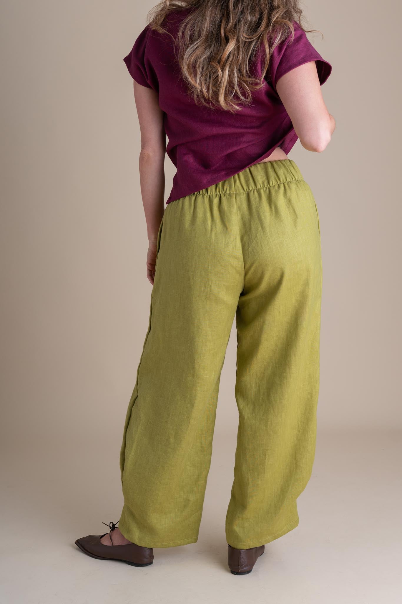 Crescent Moon Pants in Citrus