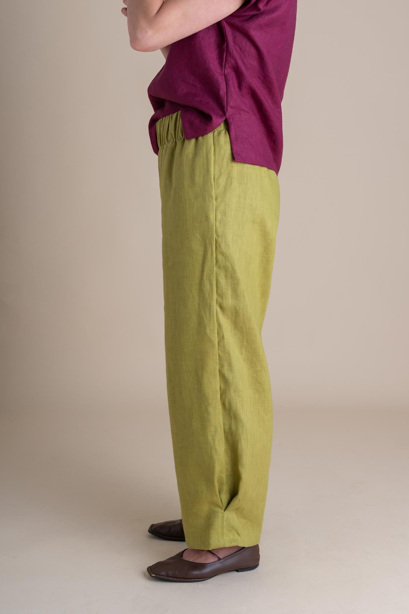 Crescent Moon Pants in Citrus