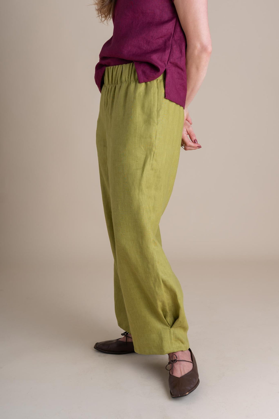 Crescent Moon Pants in Citrus