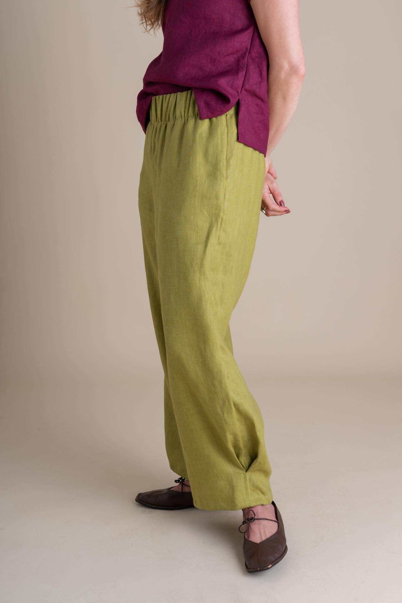 Crescent Moon Pants in Citrus