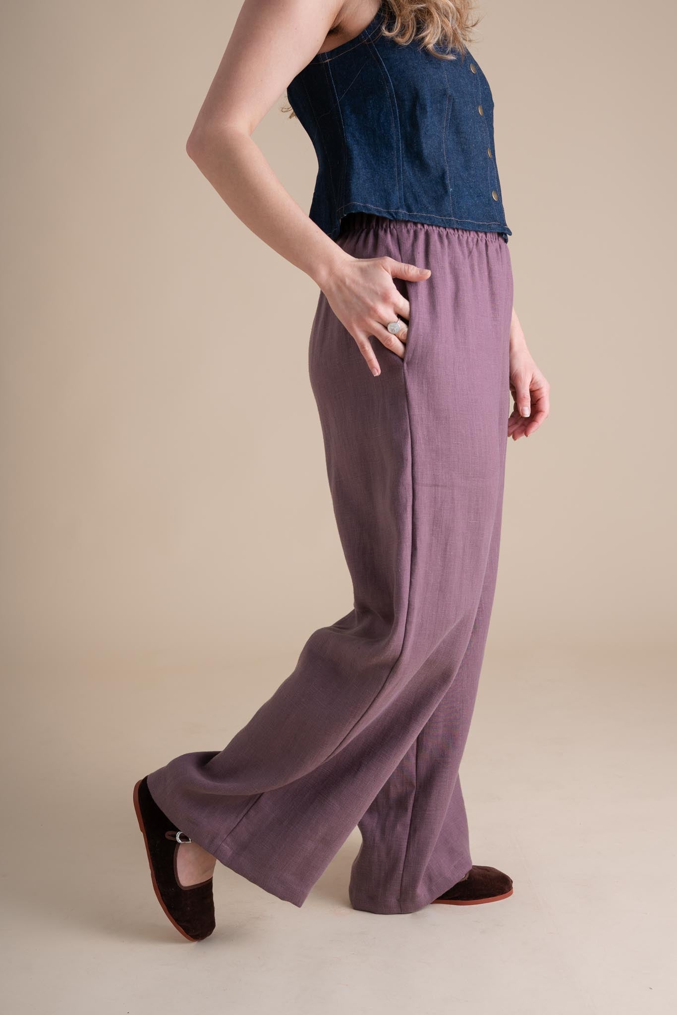 Elaina Pants in Thistle
