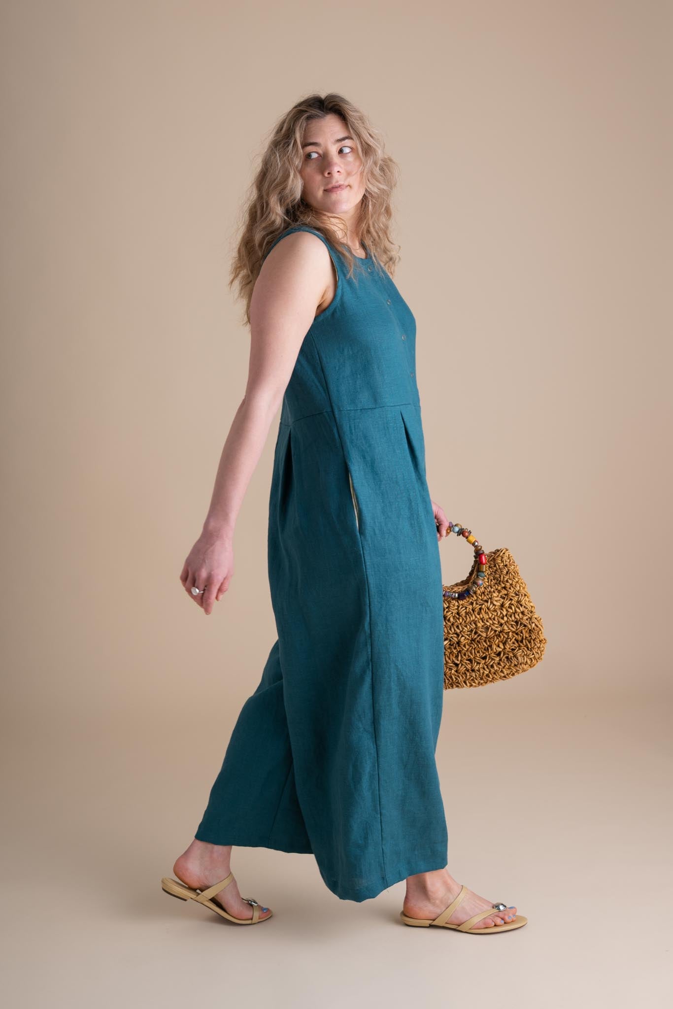 Terrace Jumpsuit in Peacock