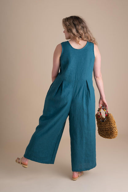 Terrace Jumpsuit in Peacock
