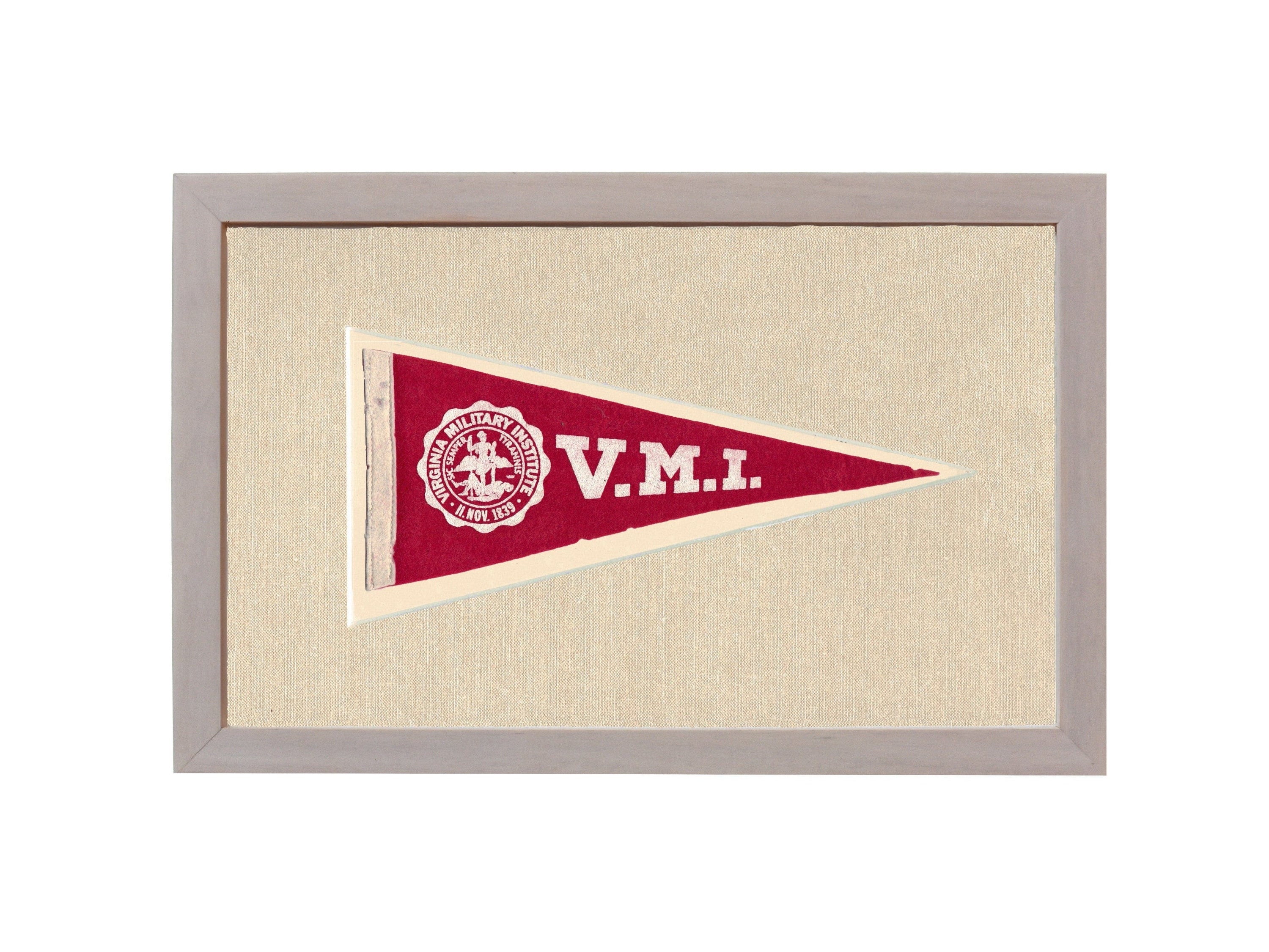 Americana Memories Vintage Pennants and Memorabilia Vintage Virginia Military Institute Pennant