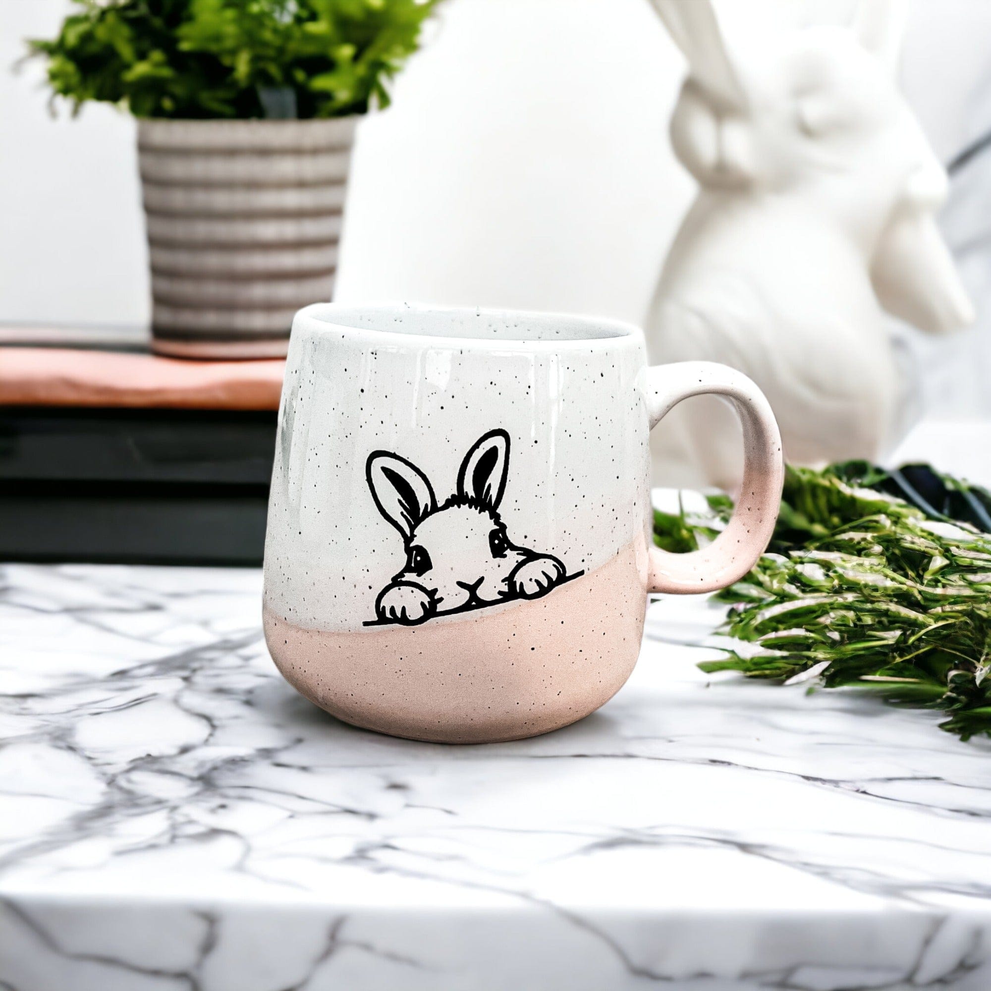Gia Roma Coffee Mug, Farmhouse Bunny Love