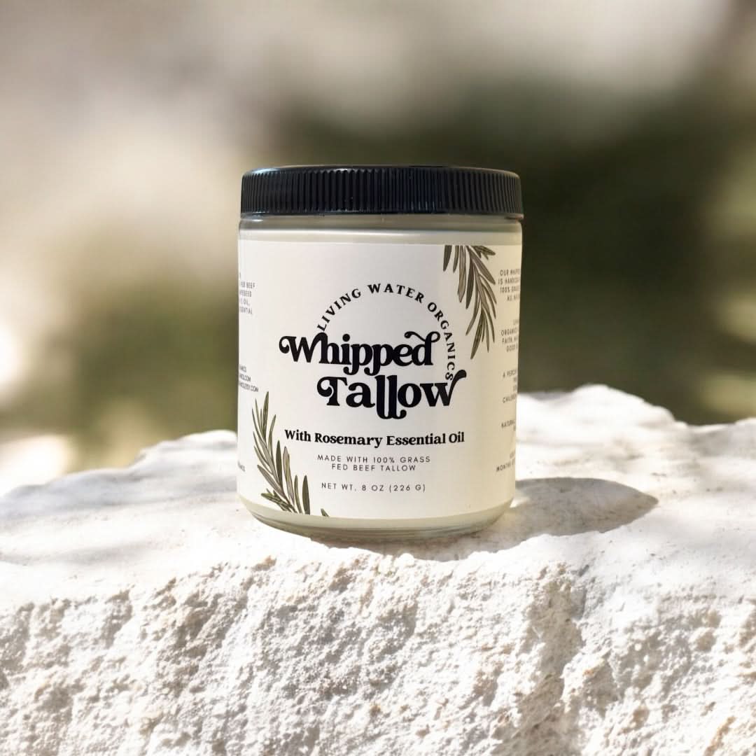 Living Water Organics Whipped Grass-Fed Tallow for Face &amp; Body