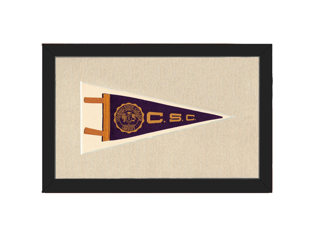 Americana Memories Vintage Pennants and Memorabilia Vintage Colorado State College Pennant