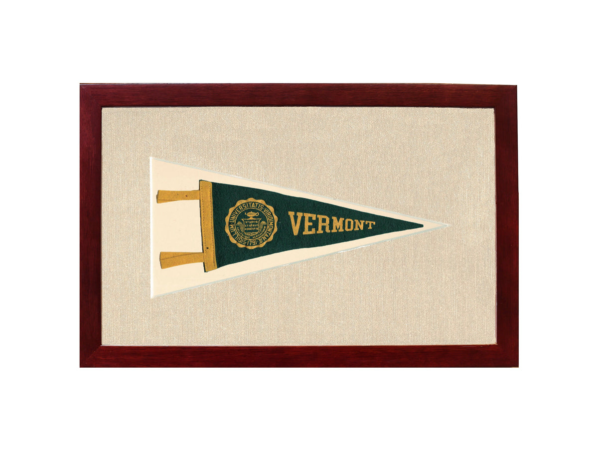 Vintage Vermont University Pennant