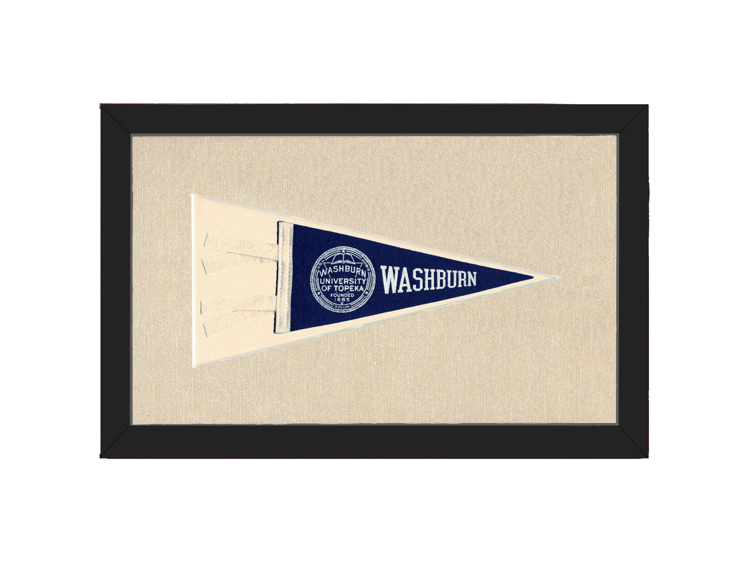 Americana Memories Vintage Pennants and Memorabilia Vintage Washburn University Pennant