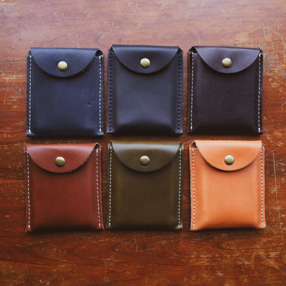 The Local Branch Leather Caramel Leather Playing Card Case - USA Made