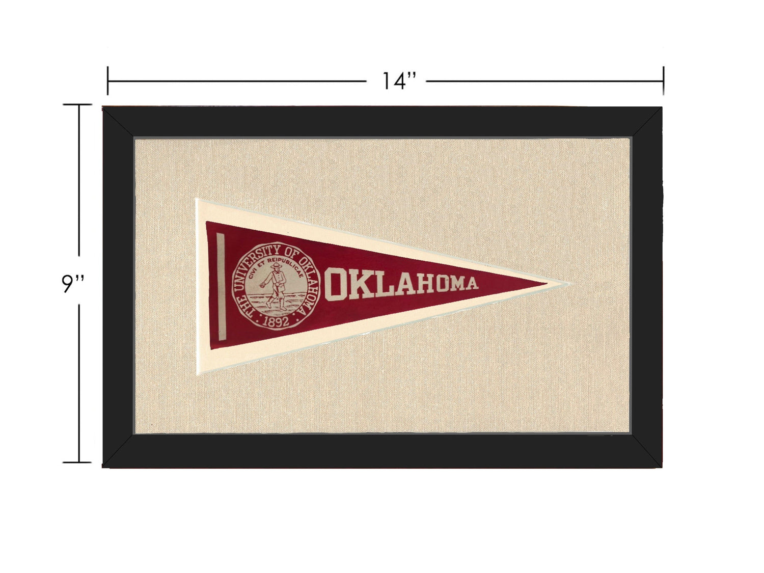 Americana Memories Vintage Pennants and Memorabilia Vintage University of Oklahoma Pennant