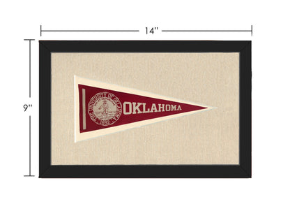 Americana Memories Vintage Pennants and Memorabilia Vintage University of Oklahoma Pennant