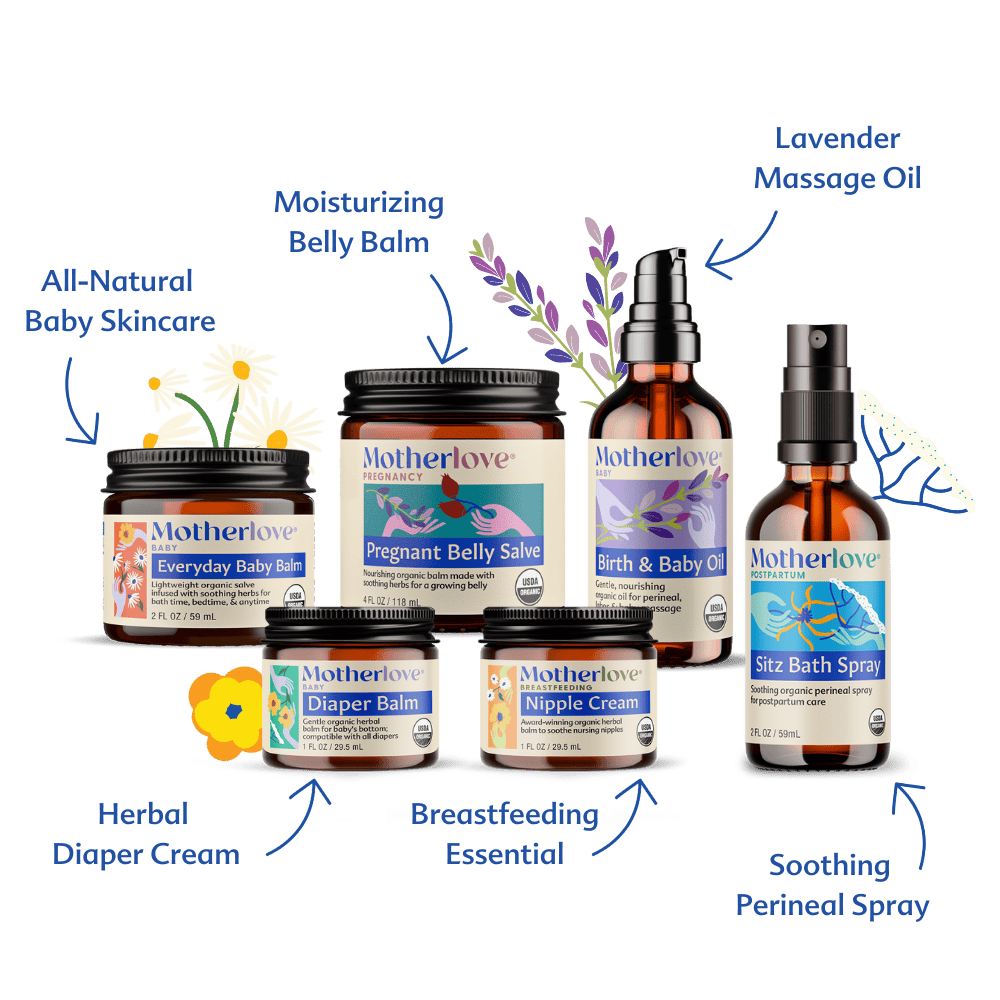 Motherlove Herbal Company Baby Bump to Baby Gift Box