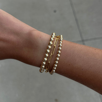 Chunky Paperclip + Juno Bracelet Triple Stack