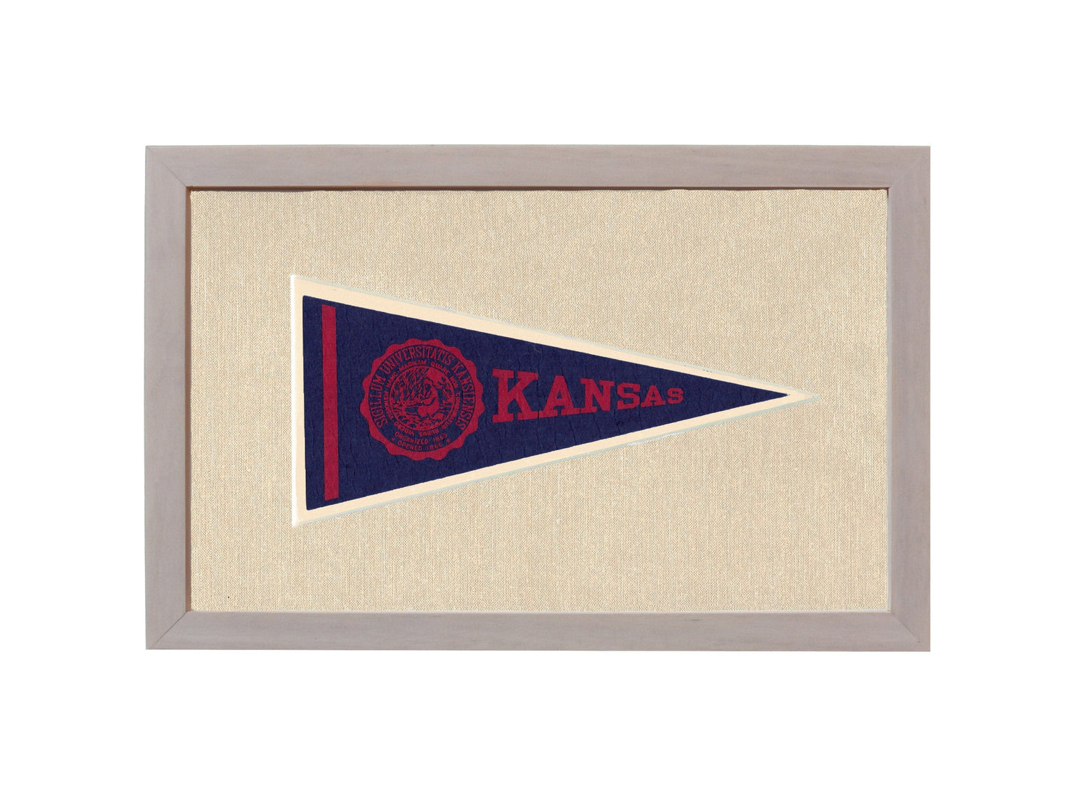 Americana Memories Vintage Pennants and Memorabilia Vintage University of Kansas Pennant
