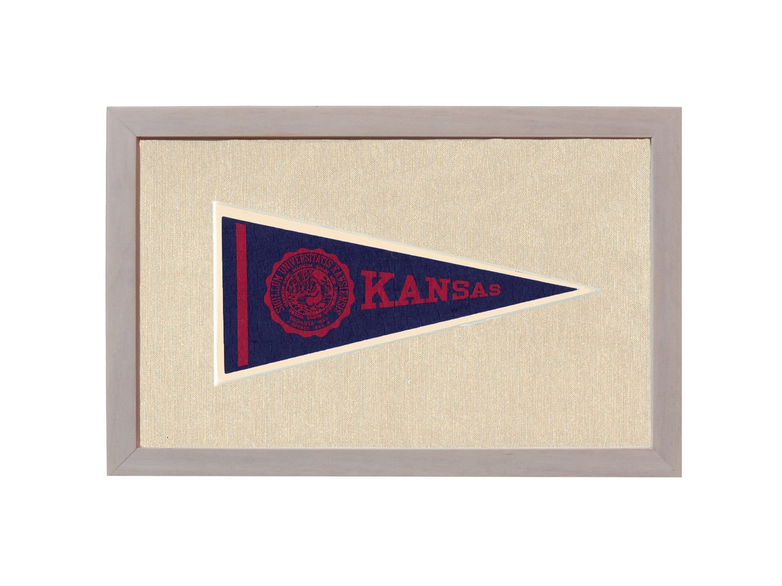 Americana Memories Vintage Pennants and Memorabilia Vintage University of Kansas Pennant