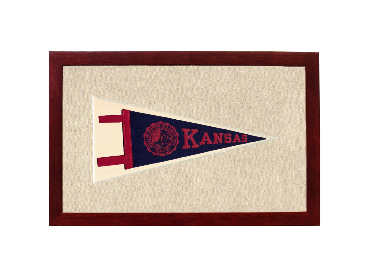 Americana Memories Vintage Pennants and Memorabilia Vintage University of Kansas Pennant