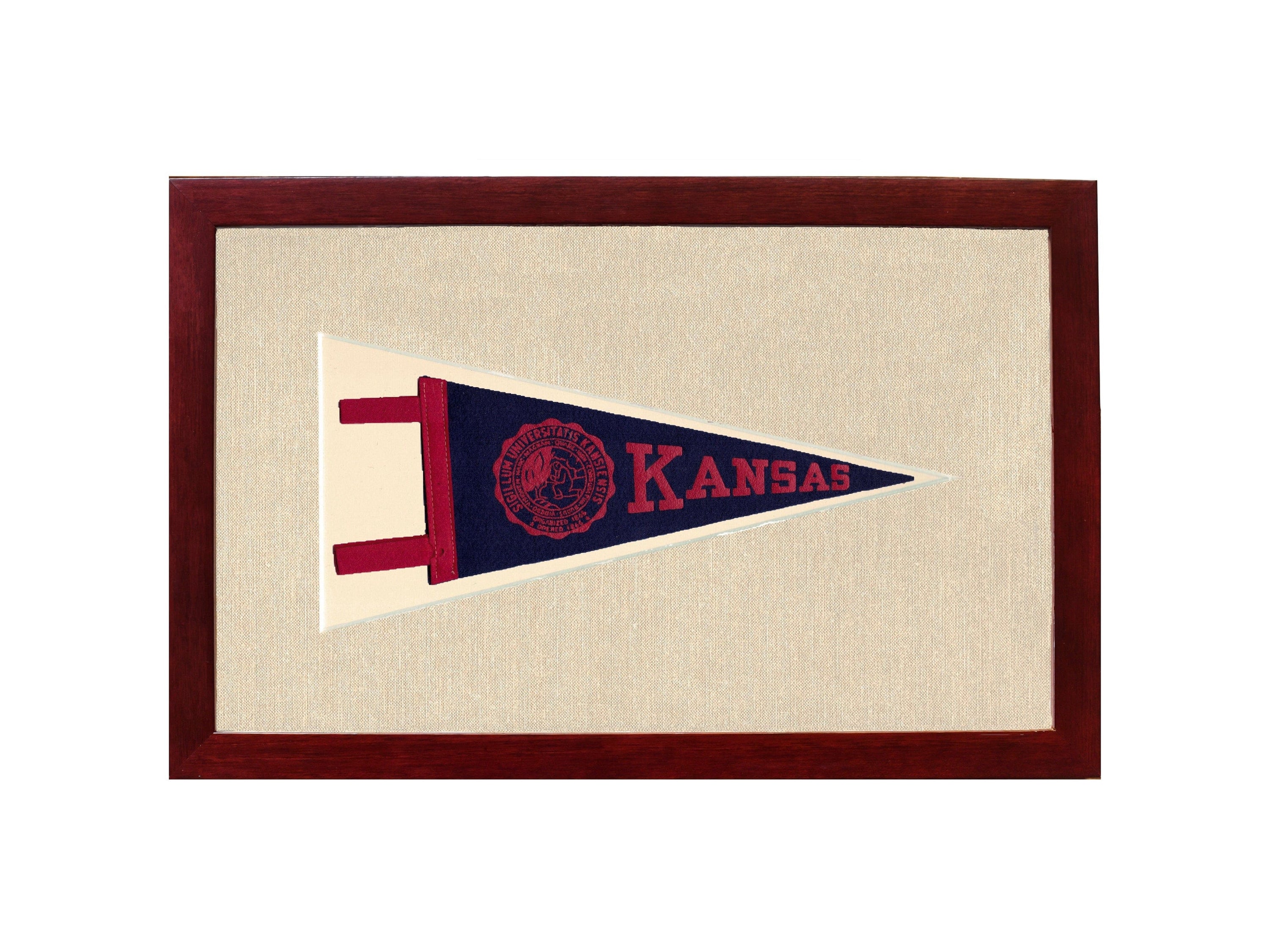 Americana Memories Vintage Pennants and Memorabilia Vintage University of Kansas Pennant
