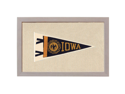 Americana Memories Vintage Pennants and Memorabilia Vintage University of Iowa Pennant