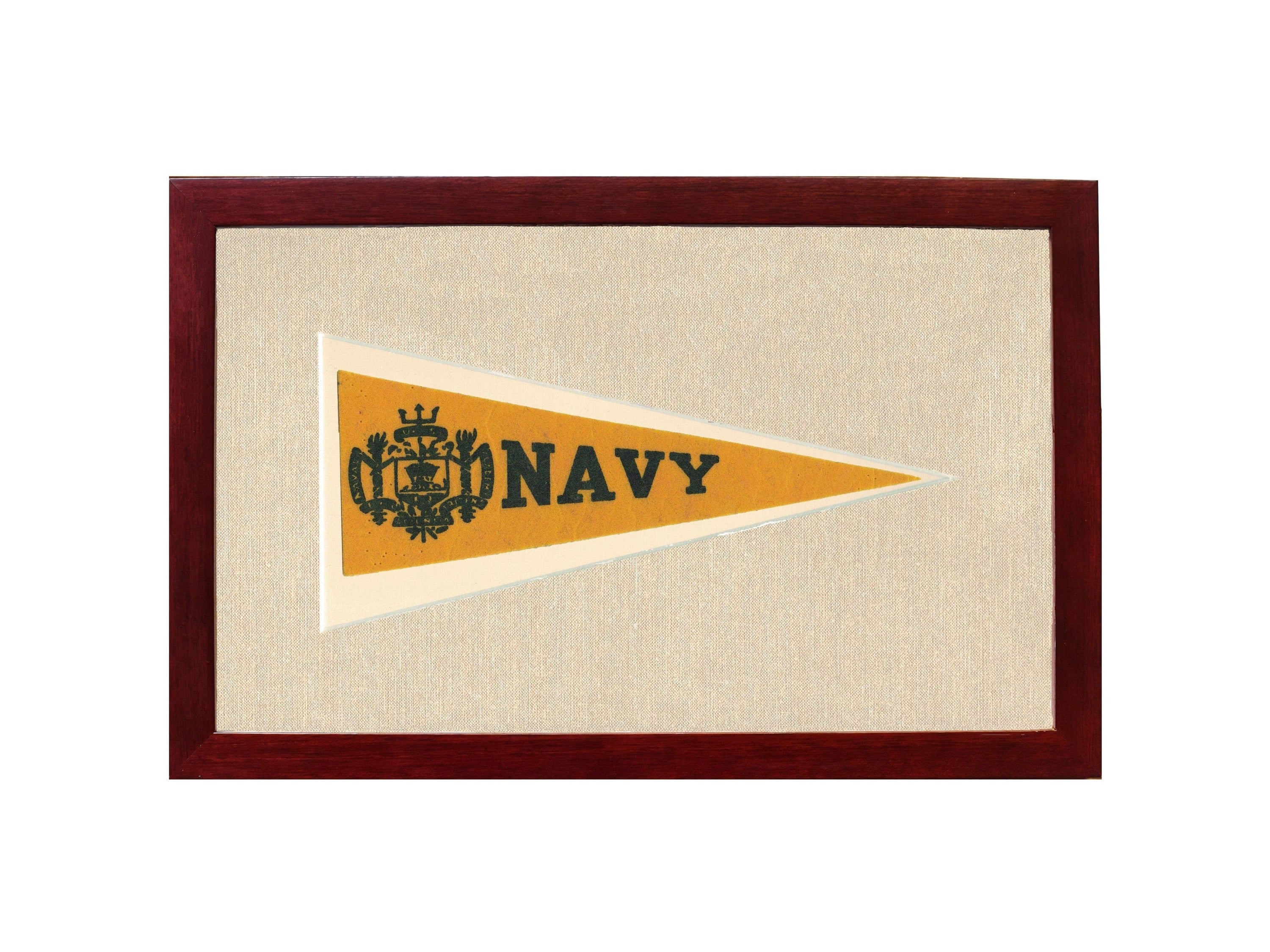 Americana Memories Vintage Pennants and Memorabilia Vintage Navy Pennant