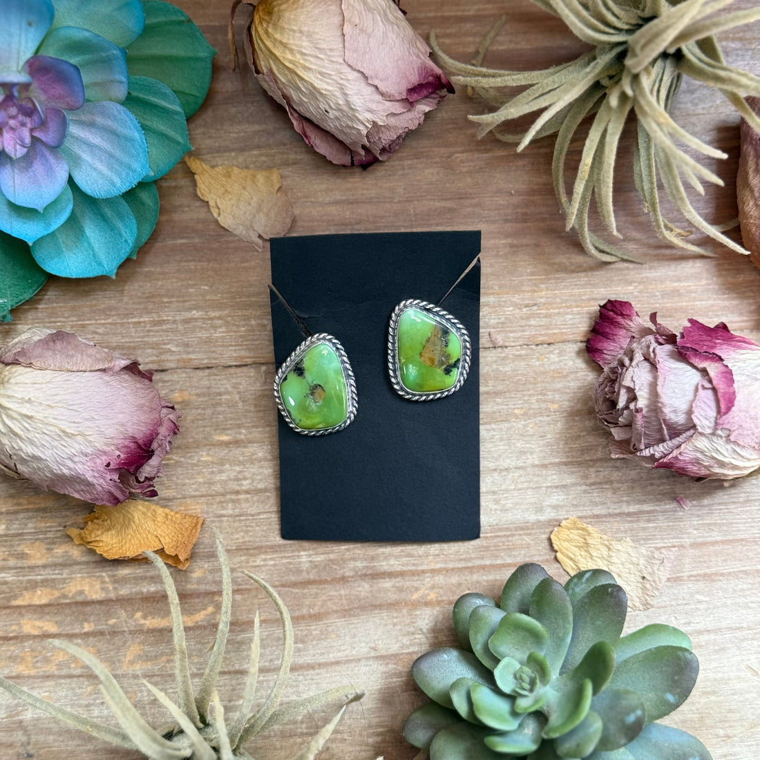 Sonoran Turquoise Stud Earrings by Jason Ogg