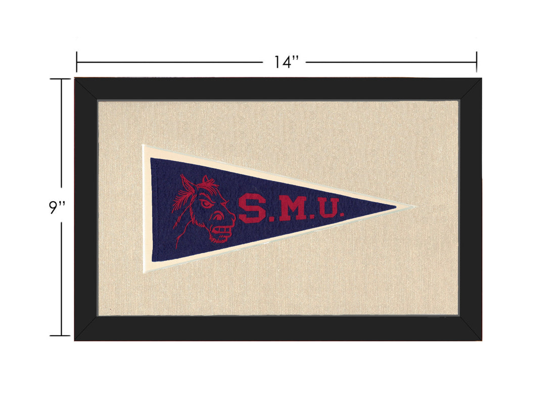 Vintage Southern Methodist University Pennant