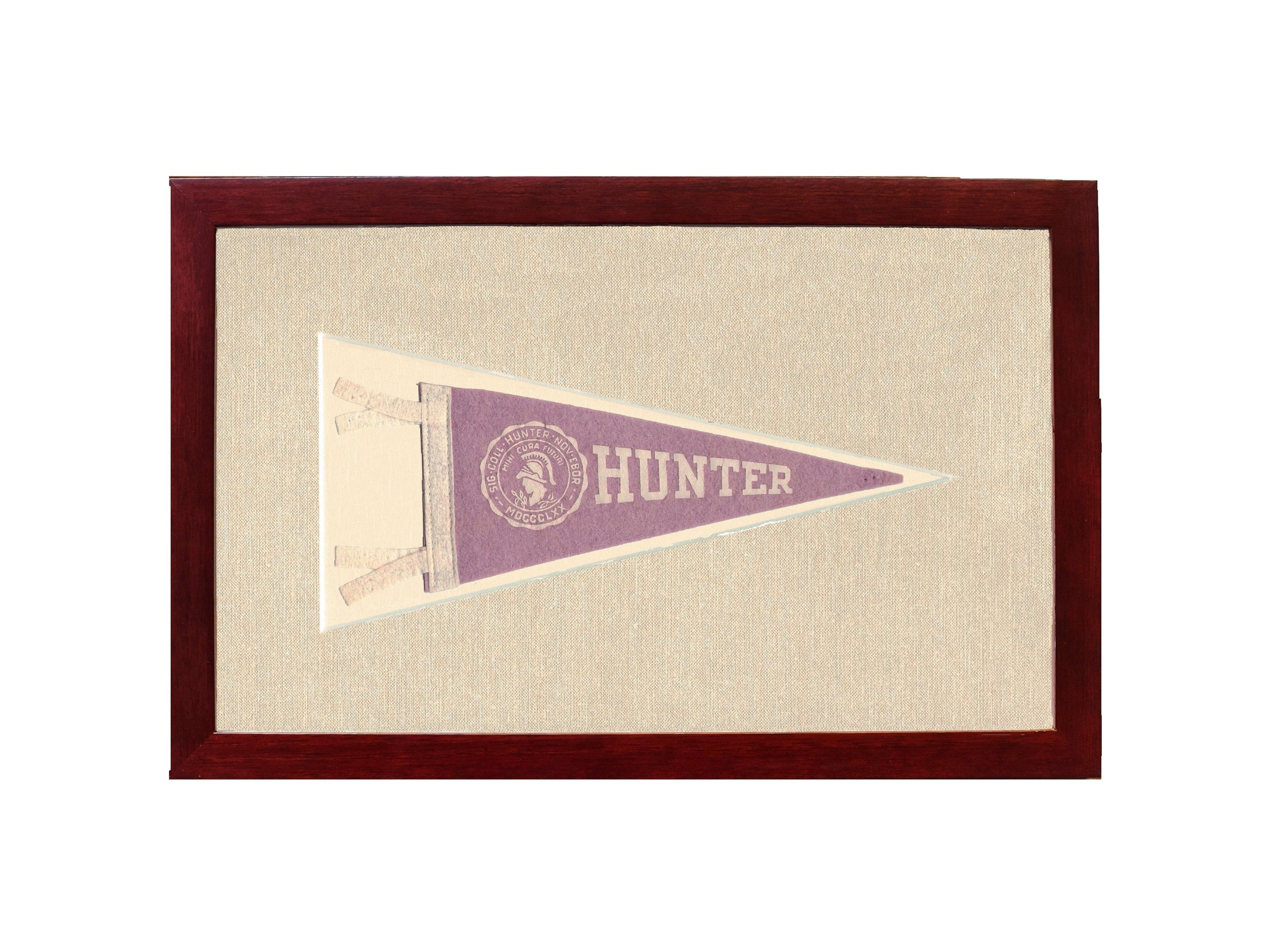 Americana Memories Vintage Pennants and Memorabilia Vintage Hunter College Pennant