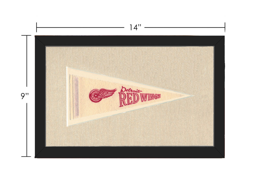 Vintage Detroit Red Wings Pennant