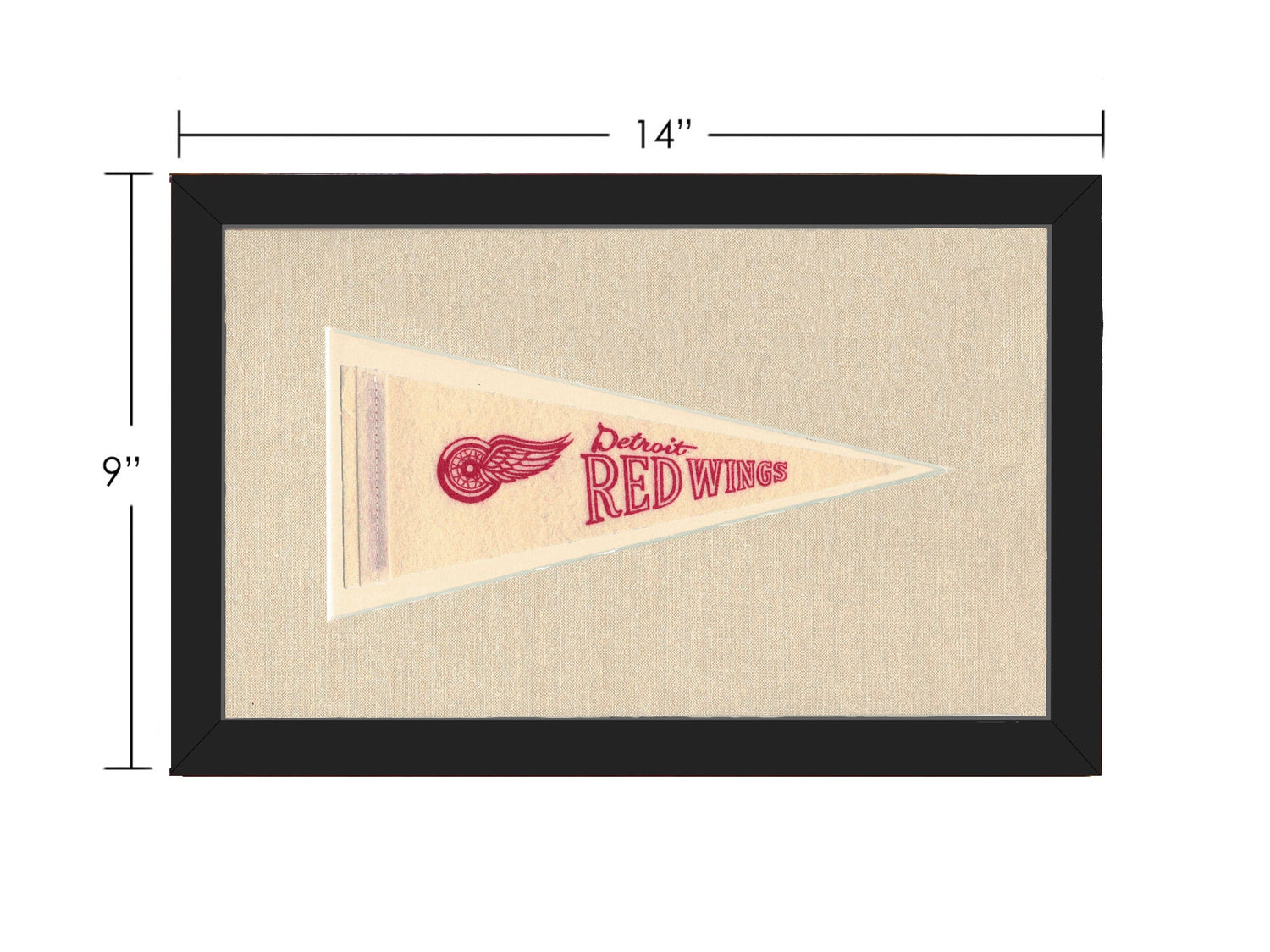 Vintage Detroit Red Wings Pennant