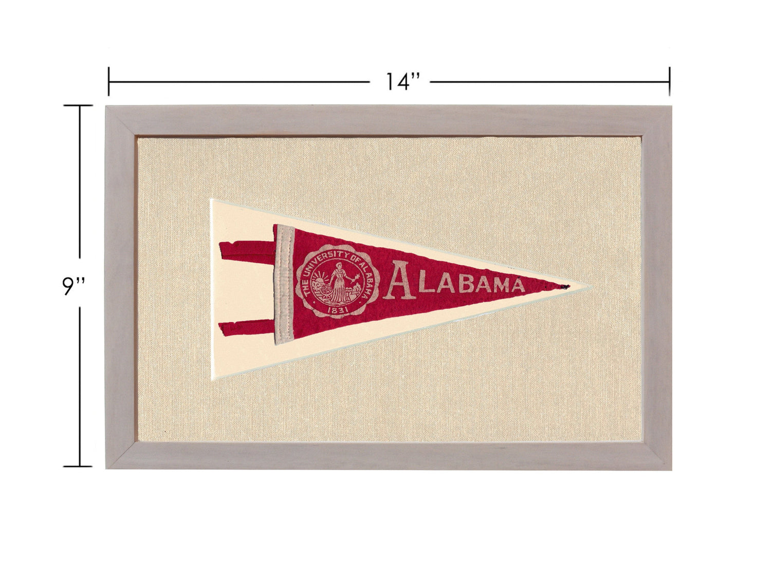 Americana Memories Vintage Pennants and Memorabilia Vintage University of Alabama Pennant