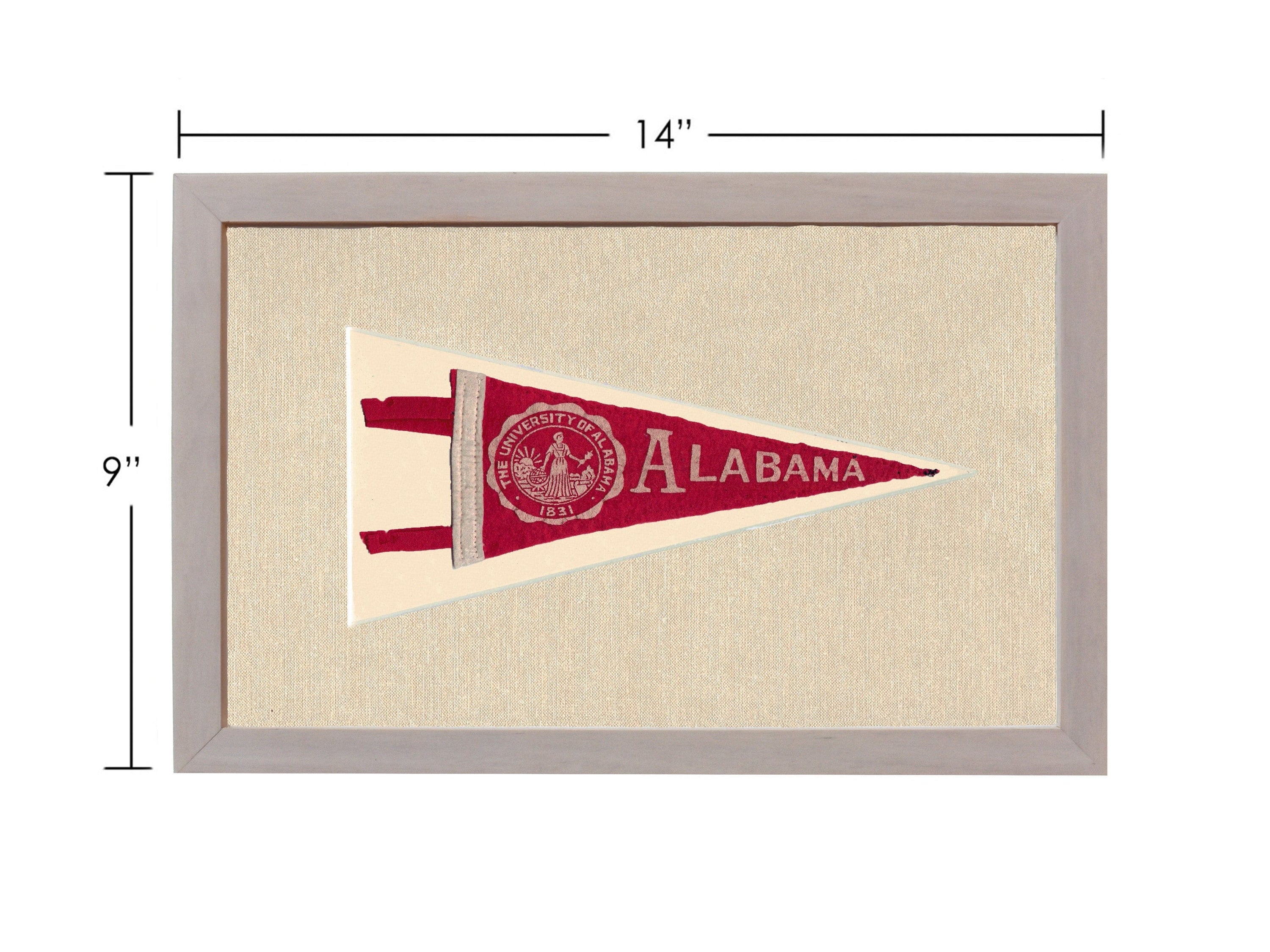 Americana Memories Vintage Pennants and Memorabilia Vintage University of Alabama Pennant